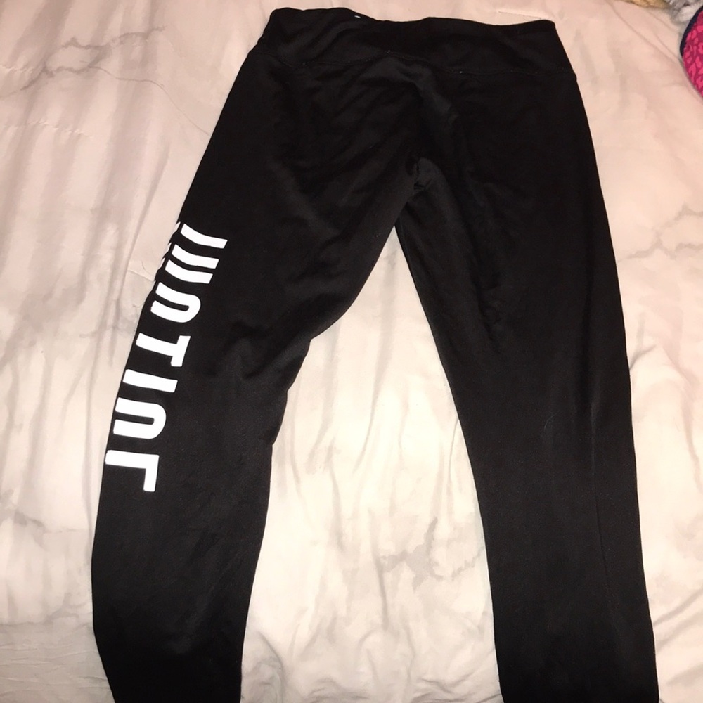 Size: 10 black Justice leggings